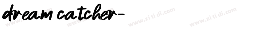 dream catcher字体转换